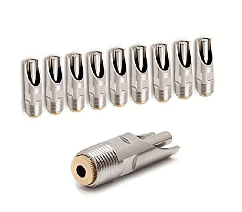 Baimeixun Pack of 10 Stainless Steel NPT 1/2" Automatic Pig Nipple Drinker for Sows Piglets Drinking