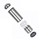 Electric Salt & Pepper Grinder Shaker Mill Set With Stand | Battery Operated | Adjustable Ceramic Coarseness Durable Stainless Steel Mills With Clear Window | For Himalayan & Sea Salt (2 pack)