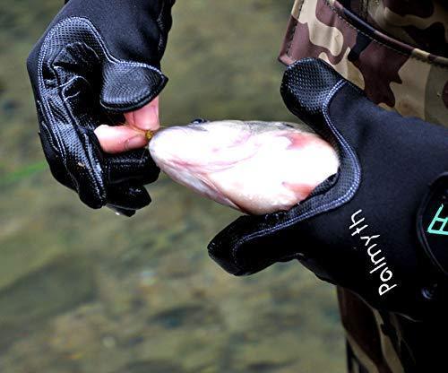 MANO Neoprene Fishing Gloves for Men and Women 2 Cut Fingers Flexible Great for Photography Fly Fishing Ice Fishing Running Touchscreen Texting Hiking Jogging Cycling Walking