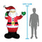 Joiedomi 6 Foot Inflatable Santa Claus LED Light Up Giant Christmas Xmas Inflatable Santa Claus Carry Gift Bag for Blow Up Yard Decoration, Indoor Outdoor Garden Christmas Decoration
