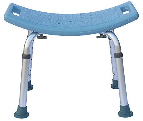 SoSo-BanTian1989 Adjustable Elderly Bath Shower Chair Stool (Gray)