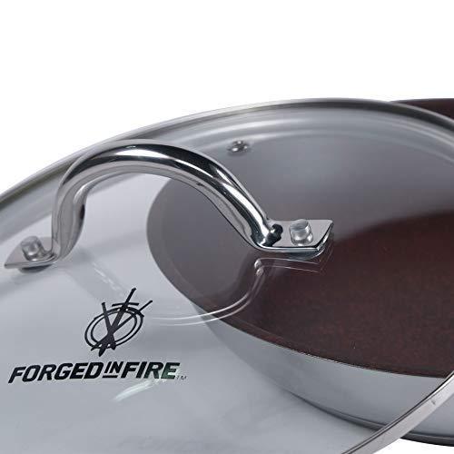 HISTORY - Forged in Fire – 10-Inch Tempered Glass Lid with Stainless Steel Trim, Thermal Technology, and Vent Control