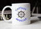 Funny Captain Awesome Coffee Mug Christmas Gifts, Unique Boat Steering Wheel Captain Awesome Porcelain Cup Gifts for Dad, Grandpa, Friend, White 14 Oz