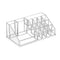 SANNO Acrylic Clear Make Up Organiser Cosmetic Storage Box Display Makeup Case, 20 Sections with 4 Drawers, Diamond Drawer Handle