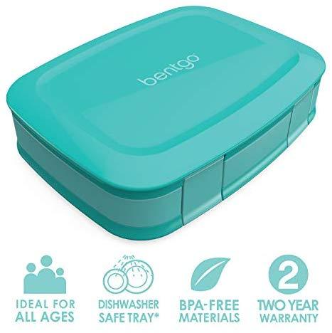 Bentgo Fresh (Blue) – New & Improved Leak-Proof, Versatile 4-Compartment Bento-Style Lunch Box – Ideal for Portion-Control and Balanced Eating On-The-Go – BPA-Free and Food-Safe Materials