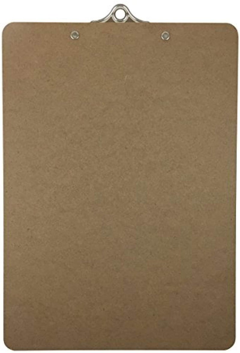 Letter Size Clipboard Standard Clip 9'' x 12.5'' Hardboard (Pack of 6)