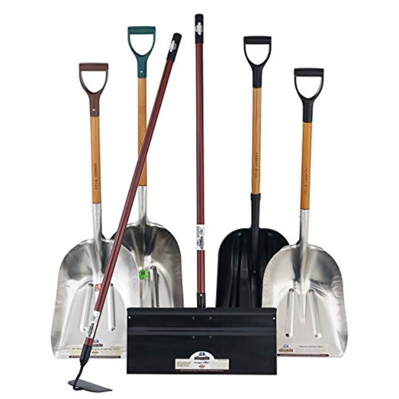 FOREST HILL Super Tuff - The Ultimate Shovel Manufacturing Aluminum Straight Edge Scoop Shovel (.125 Thick Aluminum, 52-Inch)