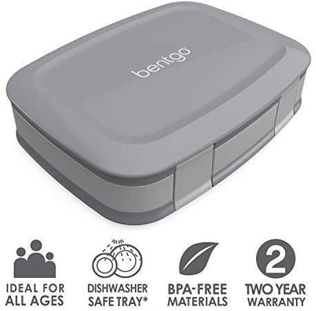 Bentgo Fresh (Blue) – New & Improved Leak-Proof, Versatile 4-Compartment Bento-Style Lunch Box – Ideal for Portion-Control and Balanced Eating On-The-Go – BPA-Free and Food-Safe Materials