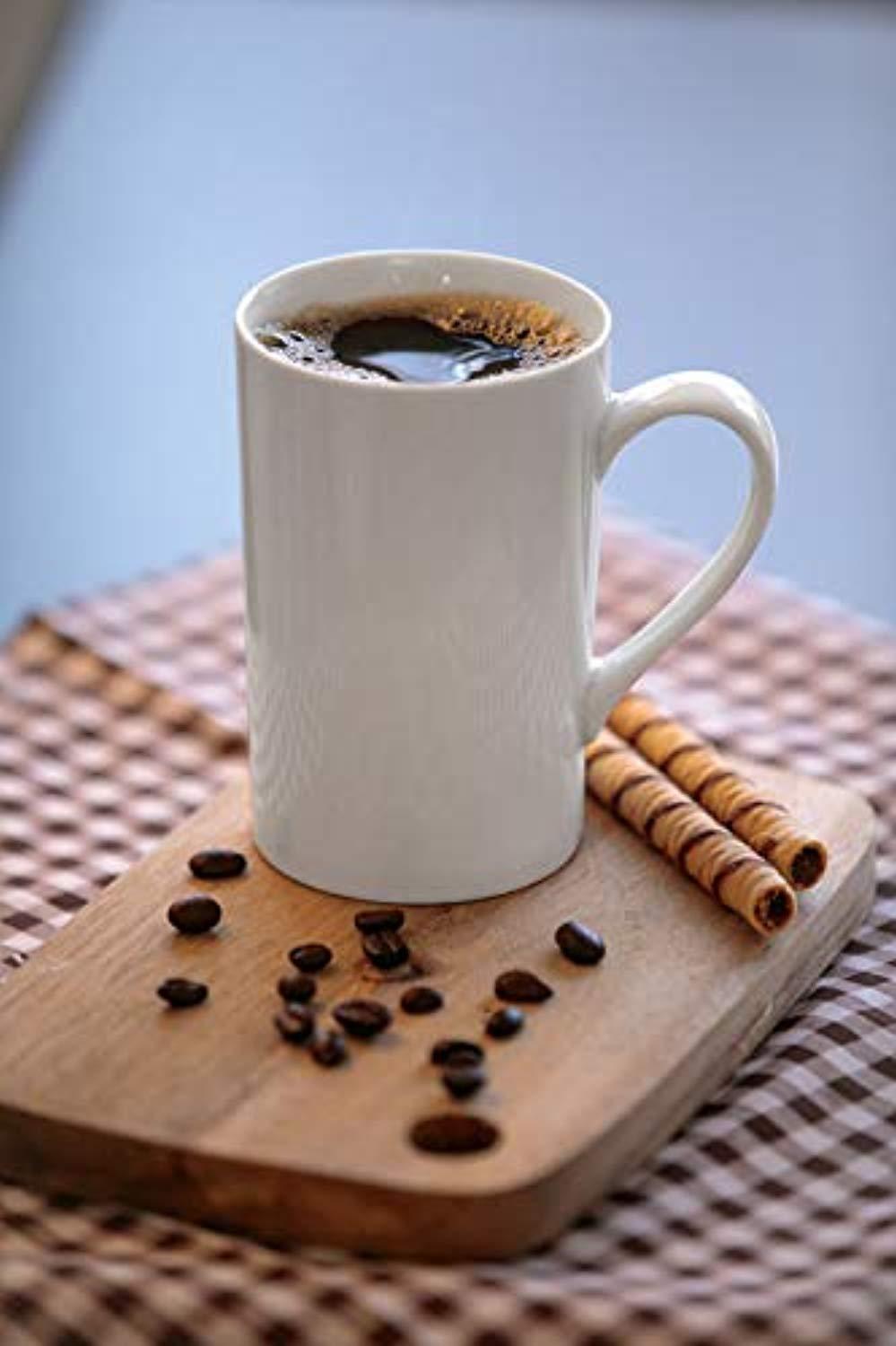 Amuse- Professional Barista Tall Mug for Coffee, Tea or Latte- Set of 6-12 oz.