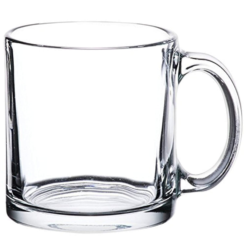 Libbey Crystal Coffee Mug Warm Beverage Mugs Set of (13 oz) (6)