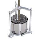 ELIKIDSTO  1.4 Gallon Stainless Steel Manual Fruit Juice and Wine Press - Silver