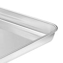 Large Baking Sheets, HKJ Chef Baking Pans & Stainless Steel Cookie Sheets & Toaster Oven Tray Pans, Rectangle Size 24L x 16W x 1H inch & Non Toxic & Healthy,Superior Mirror & Easy Clean (24inch)