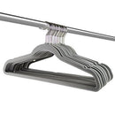 Raymond Waites Ultra-Thin Non-Slip Velvet Clothing Hangers, Flocked & Durable, Closet Space Saving, for Garments, Suits, Dresses, Pants, Shirts, Coats, 25 Pack (Grey)