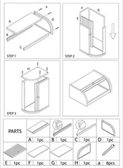 RoyalHouse Natural Bamboo Roll Top Bread Box Kitchen Food Storage - (Assembly Required)