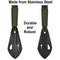 IUNIO Military Portable Folding Shovel and Pickax with Tactical Waist Pack Army Surplus Multitool for Camping Hiking Backpacking Fishing Trench Entrenching Tool Car Emergency