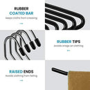 Slack/Trousers Pants Hangers - 20 Pack - Strong and Durable Anti-Rust Chrome Metal Hangers by ZOBER