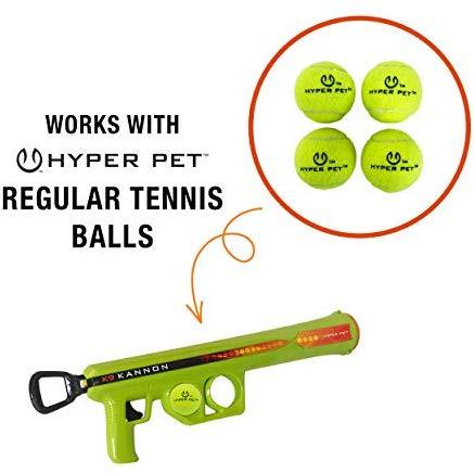 Hyper Pet K9 Kannon K2 Ball Launcher Interactive Dog Toys (Load and Launch Tennis Balls for Dogs To Fetch) [Best Dog Toys for Small and Large Dogs - Available in 2 Sizes]