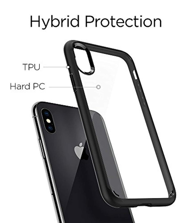 Spigen Ultra Hybrid Designed for Apple iPhone Xs Case (2018) / Designed for Apple iPhone X Case (2017) - Matte Black