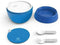 Bentgo Bowl (Blue) – Insulated, BPA-Free Lunch Container with Collapsible Utensils Set – Leakproof Bowl Holds Soups, Stews, Noodles, Hot Cereals & More On-the-Go