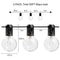 UHINOOS  (2 Pack) 25Ft Outdoor Patio String Lights with 25 Clear Globe G40 Bulbs and 1 Spare Bulb, UL listed Hanging Indoor/Outdoor String Lights, Perfect for Backyard Porch Garden Market（52 Bulbs 50FT）