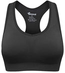 BAOMOSI Women's Seamless Racerback Sports Bra High Impact Support Yoga Gym Workout Fitness