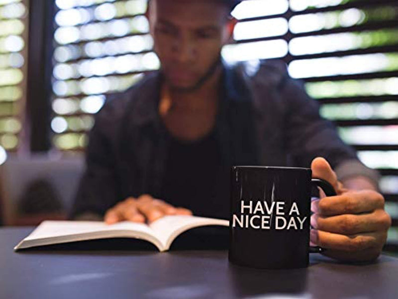 Funny Coffee Mug by Find Funny Gift Ideas | Unique Novelty Coffee Mugs for Men | Funny Coffee Mugs for Women | Have A Nice Day Middle Finger Coffee Mug | Great Coffee Gift