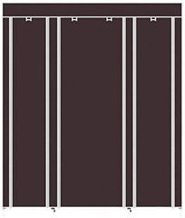 SoSo-BanTian1989 Closet Organizer Wardrobe, Portable Closet with Non-Woven Fabric Dustproof Cover, Clothes Closet Storage Organizer Shelves, 53 x 18 x 67 inch (Dark Blue)