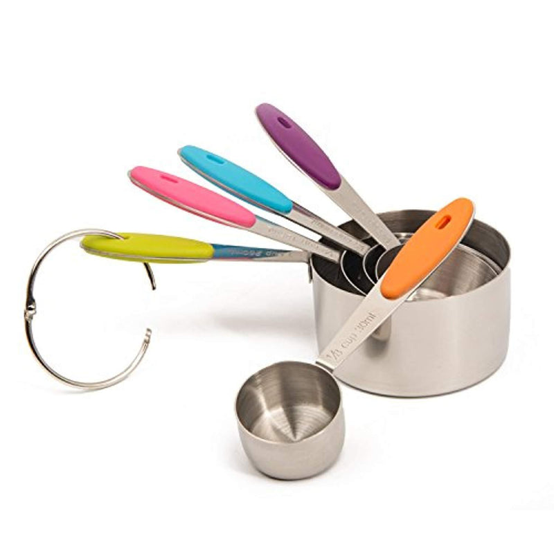 Bekith Stainless Steel Measuring Cups and Spoons Set, 10 Piece