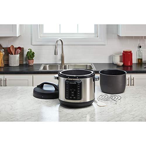 Crockpot 2100467 Express Easy Release | 6 Quart Slow, Pressure, Multi Cooker, 6QT, Stainless Steel