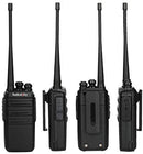 Radioddity GA-2S Long Range Walkie Talkies UHF Two Way Radio for Hunting/Fishing/Camping/Security with Micro USB Charging + Air Acoustic Earpiece with Mic + 1 Programming Cable (6 Pack)