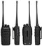 Radioddity GA-2S Long Range Walkie Talkies UHF Two Way Radio for Hunting/Fishing/Camping/Security with Micro USB Charging + Air Acoustic Earpiece with Mic + 1 Programming Cable (6 Pack)