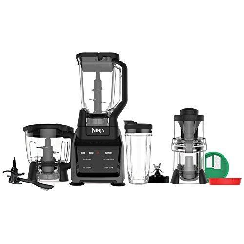 Ninja Blender/Food Processor with Intelli-Sense Touchscreen, 1200-Watt Smart Sensor Base, Spiralizer, 72oz Pitcher, 64oz Bowl, and 24oz Cup (CT682SP)