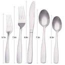 Matte Black Silverware Set, Satin Finish 20-Piece Stainless Steel Flatware set, Tableware Cutlery Set Service for 4,Utensils for Kitchens, Dishwasher Safe