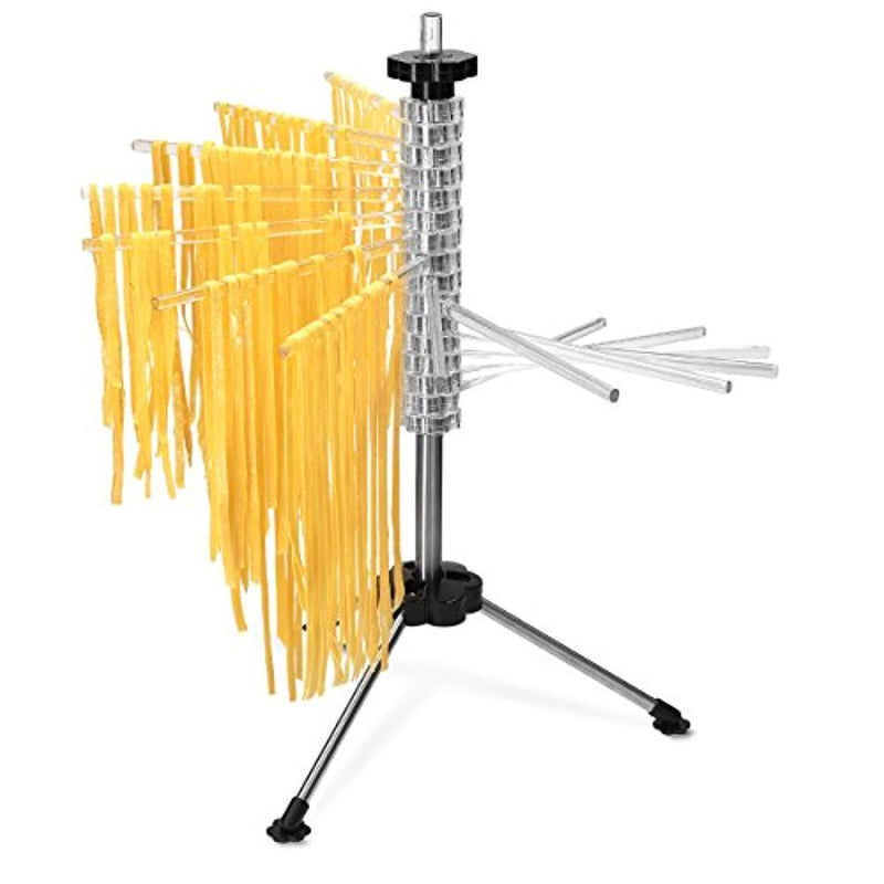 Navaris Collapsible Pasta Drying Rack - Tall Spaghetti Noodle Dryer Stand for up to 2 kgs of Homemade Noodles