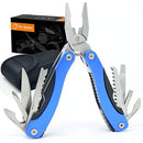 BEST Multitool Knife. 15 in 1 Portable Pocket Multifunctional Multi Tool. Folding Saw, Wire Cutter, Pliers, Sheath. Multipurpose, Survival, Camping, Fishing, Hunting, Hiking, Car Set. Life Warranty