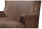 Emerald Home Furnishings Nola Brown Accent Chair with Faux Suede Upholstery And Nailhead Trim