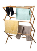 Home-it clothes drying rack - Bamboo Wooden clothes rack  - heavy duty cloth drying stand