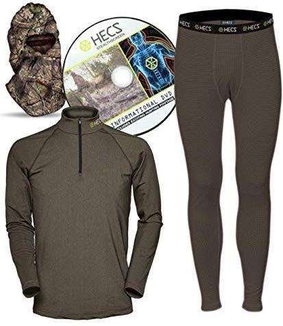 HECS Hunting - Energy Concealing Base Layer - Includes Thermal Shirt, Pants and Headcover