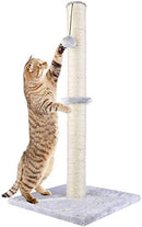 Allan Wendling (Patent) 29" Tall Cat Scratching Post, Claw Scratcher with Sisal Rope and Covered with Soft Smooth Plush, Vertical Scratch [Full Strectch], Modern Design 29 Inches Height