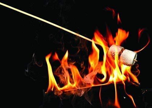 Bamboo Marshmallow Roasting Sticks 110 Pieces 36Inch 5mm Thick Extra Long Heavy Duty Wooden Bbq Skewers. Perfect For Hot Dog Kebob Sausage Fire Pit Campfire Environmentally safe 100% Biodegradable