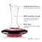 Guzzle Buddy Wine Decanter, 100% Lead-Free Hand Blown Crystal Glass, Red Wine Carafe, Wine Aerator with Wide Base,Wine Accessories,Wine Gift