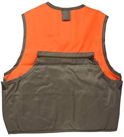 Nickanny's Sportsman Blaze Orange and Tan Youth Kids Field Shell Hunting Vest Fits Snug