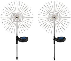 EPIC GADGET Solar Firework Light, Epicgadget 105 LED Multi Color Outdoor Firework Solar Garden Decorative Lights for Walkway Pathway Backyard Christmas Decoration Parties (2 Pieces)