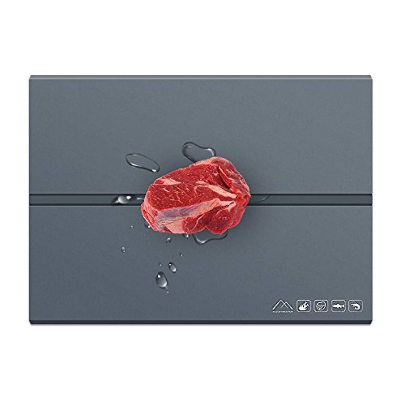 LREGO Quick Thawing Plate Defrosting Tray, Made of Premium HDF Aeronautical Aluminum Alloy, Quick Natural Safe Thawing Frozen Meat or Food without Electricity, Microwave, Hot Water or Chemicals