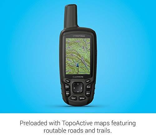 Garmin GPSMAP 64sx, Handheld GPS with Altimeter and Compass, Preloaded with TopoActive Maps