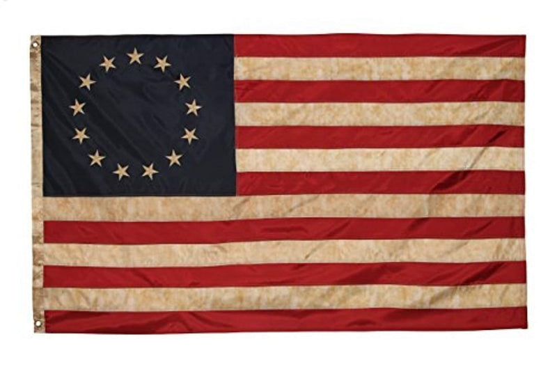 Founding Fathers Flags Betsy Ross Vintage Embroidered Flag - 3x5ft Premium Oxford Polyester