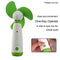 Mini Handheld Fan Personal Portable Cooling Fan Battery Operated Fan Sponge Blade Electric Fan for Home Outdoor and Travel (Green)