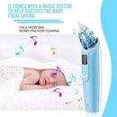 Electric Baby Nasal Aspirator – Battery Operated Nose Cleaner and Snot Sucker – Adjustable Settings and Reusable Tips with LCD Screen by Watolt