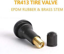 TQ Pro. TR414 Rubber Snap-in Tire Valve Stem (100pcs/bag) (Valve Tool in)