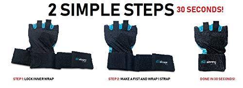 EZ-WRAPS LITE 2.0 Speed Wraps Boxing Hands Wraps for Women l Quick Inner Glove Wrist, Knuckle Protection for Martial Arts, Kickboxing, Cross Training and Boxing Workouts. Wrap in 30 Seconds.